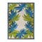 World Rug Gallery Tropical Floral Border Flatweave Indoor/Outdoor Area Rug 5' X 7' Green 9012GREEN5X7 - alternate 2
